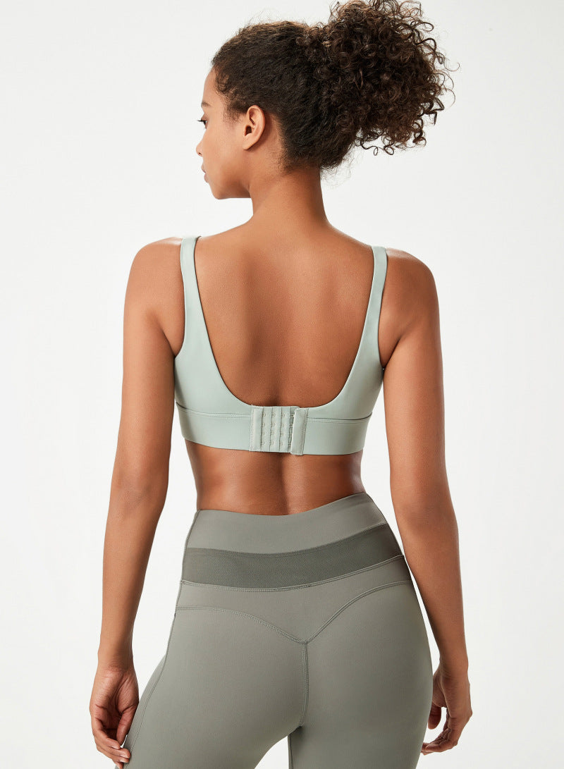 Fixed Pads Push Up High Intensity Sports Bra