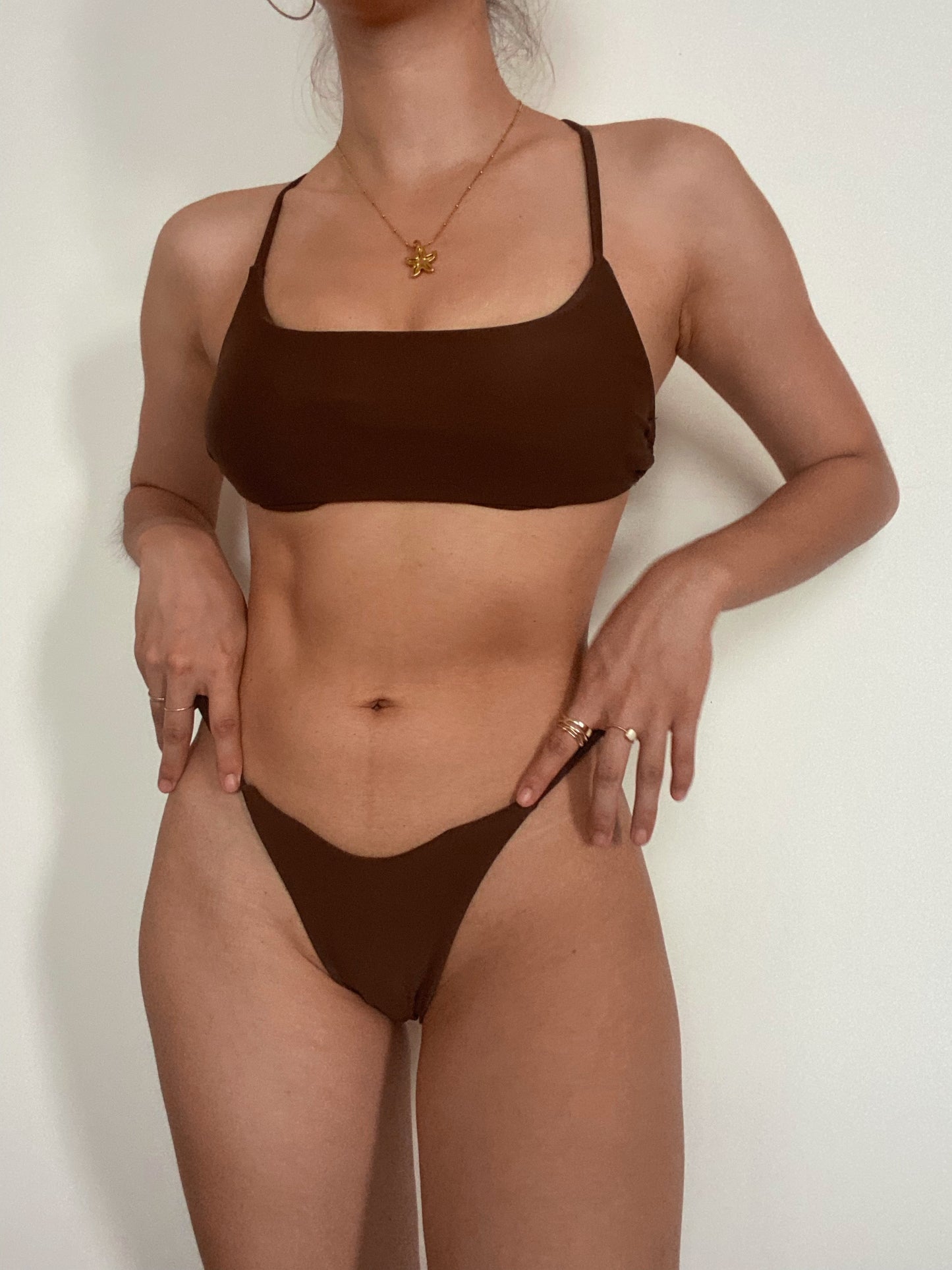 平口抹胸綁帶Bikini泳裝